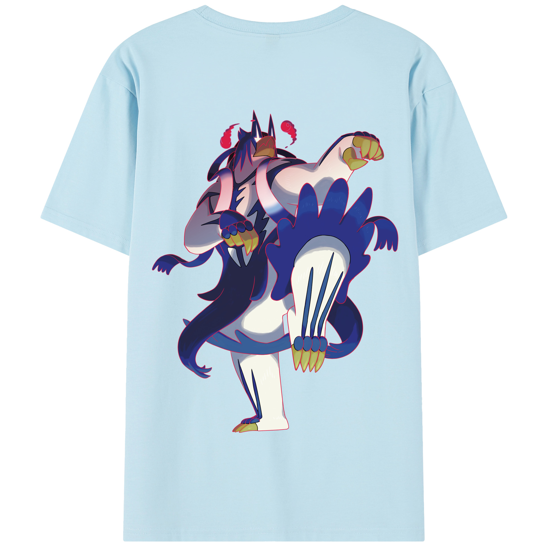 （画像用） ポケットモンスター Pokémon 綿100％半袖Tシャツ（背面プリント）